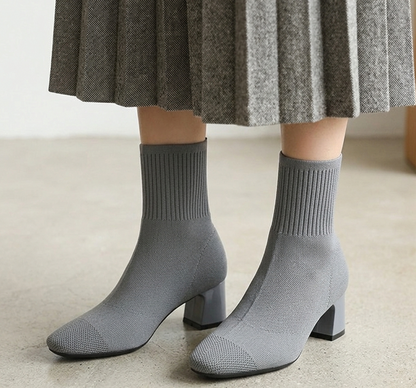 Bottines Chaussettes à Talon