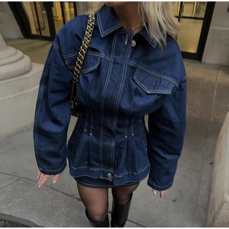 Veste en Jean Cintrée