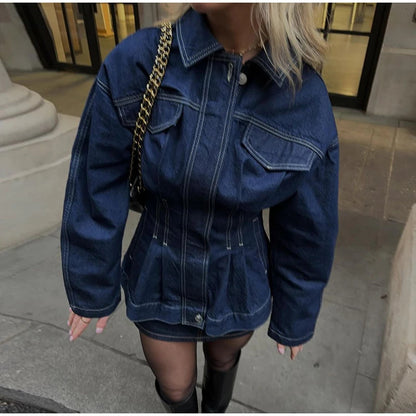 Veste en Jean Cintrée