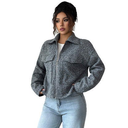 Veste Courte Zippée Moderne